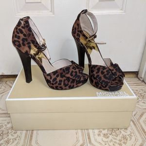 Ankle strap, peep toe heels by Michael Kors